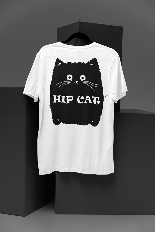 Hip Cat Statement Tee - Bold Feline Fashion