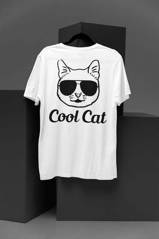 Geek Chic Feline - 'Cool Cat' Glasses Tee