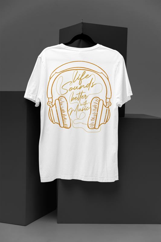 Melodic Life - 'Life Sounds Better with Music' Headphone Tee