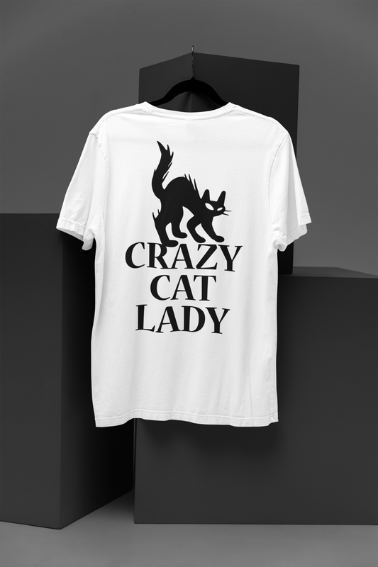 Fierce Feline Spirit Tee - Black Cat Edition, Crazy Cat Lady