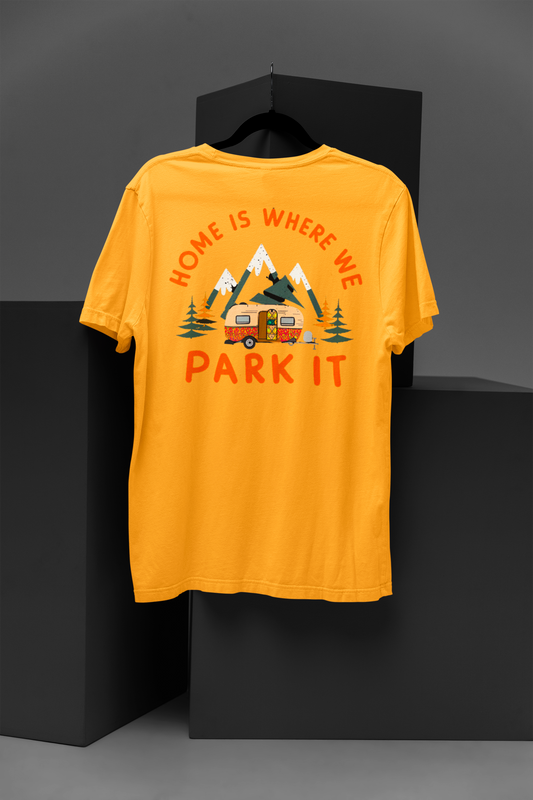 Home is Where We Park It - Mountain Camper Tee
