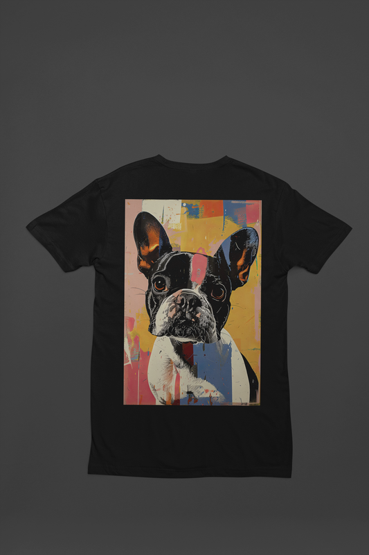 🌟 'Frenchie Pop' Art Tee - A Splash of Personality 🐶