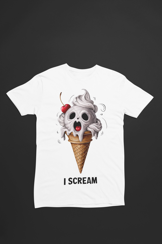 🍦 "Chilling Treat" Tee - Spooky & Sweet Ice Cream Skull 🍒