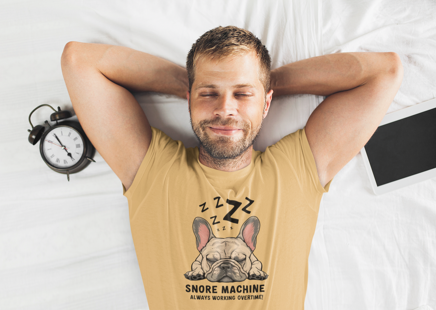 Snore Machine - French Bulldog Deep Sleep Tee