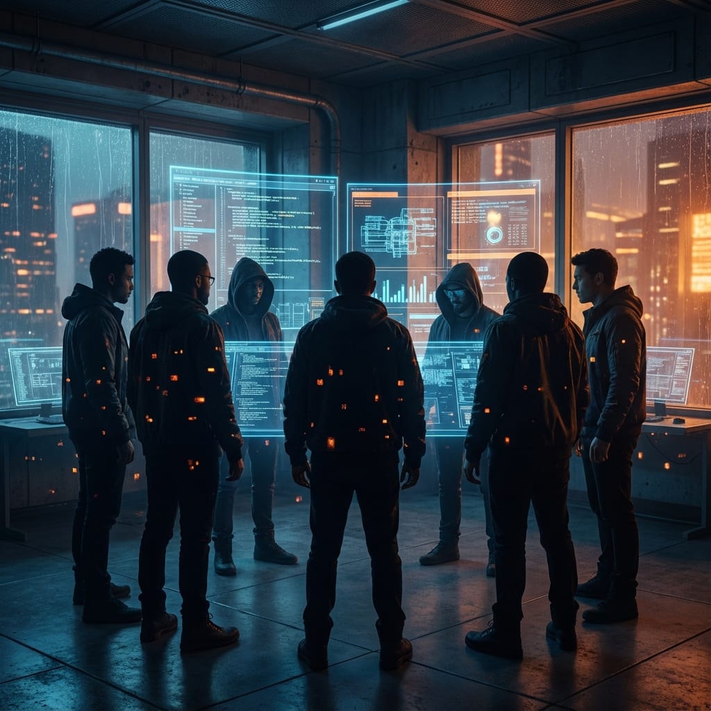 Digital VisionWorks team collaborating in a studio